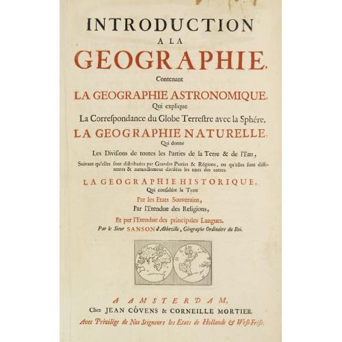 Old map image download for {Title page] Introduction a la geographie, Contenant.. (2 sheets)