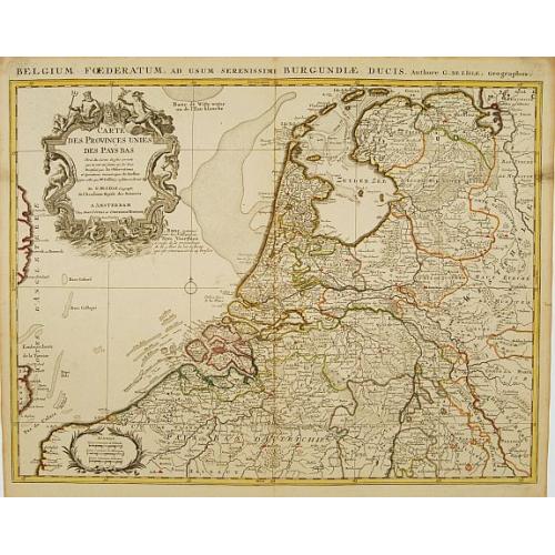 Old map image download for Carte des Provinces Unies des Pays Bas..