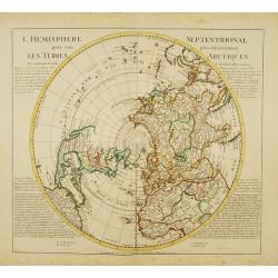 L'Hemisphere Septentrional pour voir plus distinctement les Terres Arctiques.