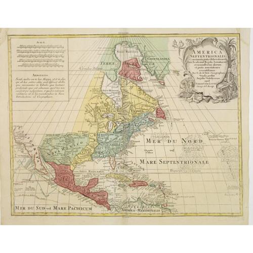 Old map image download for America Septentrionalis, Concinnata juxta Observationes..