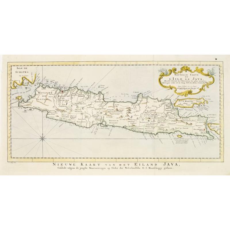 Nouvelle carte de l'Isle de Java.