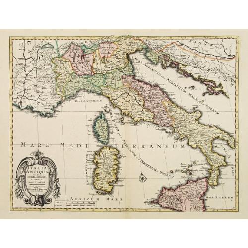 Old map image download for Italia Antiqua cum insulis Sicilia Sardinia..