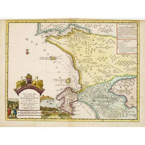 Old map image download for Le Cap de Bonne Esperance, suivant les nouvelles observations..