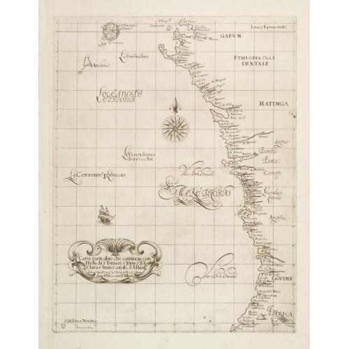 Old map image download for Carta Particolare che comincia con l'Isola di S:Tomaso o Tome è d S. Clara è finisce con il c: d' Aldeas .. Carta VII.