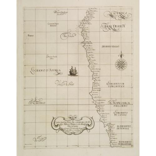 Old map image download for Carta Particolare che comincia con l'Isola di S:Tomaso o Tome è d S. Clara è finisce con il c: d' Aldeas .. Carta VII.