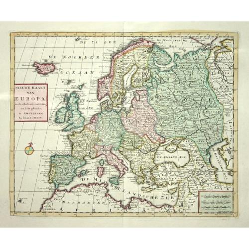 Old map image download for Nieuwe Kaart van Europa