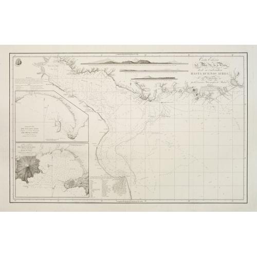 Old map image download for Carta esférica del Rio de la Plata...