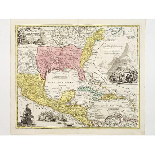 Old map image download for Regni Mexicani seu Novae Hispaniae, Floridae, Novae ..