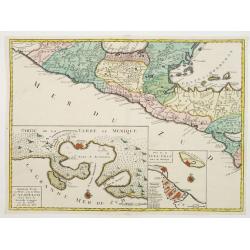 Image download for Central America, with inset maps of Acapulco and Vera-Cruz.