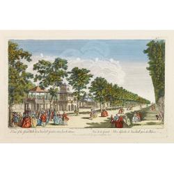 A View of the Grand Walk &c in Vauxhall gardens taken from the Entrance. Publish'd according to Act of Parliament..