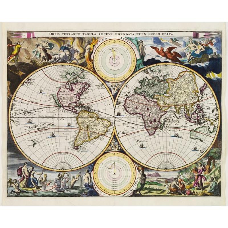 Orbis Terrarum Tabula recens emendata et in Lucem edita.