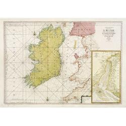 Carte Generale des Costes D\' Irlande, et des Costes Occidentales D\' Angleterre avec une Partie de celles D\' Ecosse.