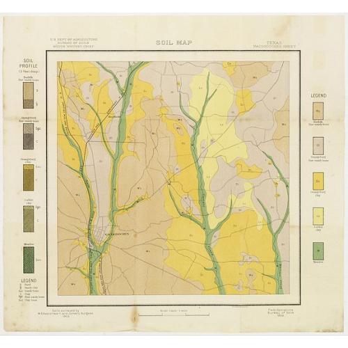 Old map image download for Soil map - Texas, Nacogdoches sheet.