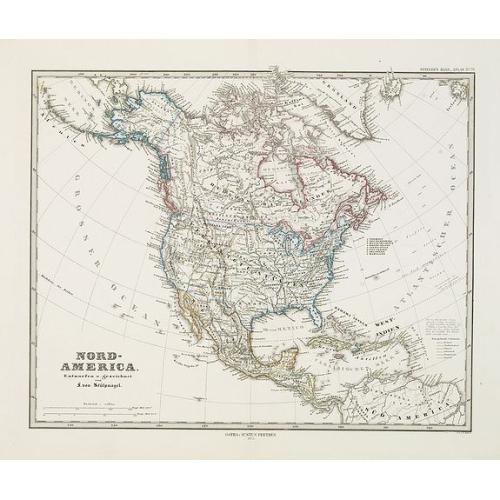 Old map image download for Nord-America. Entworfen u. gezeichnet von F. von Stülpnagel.