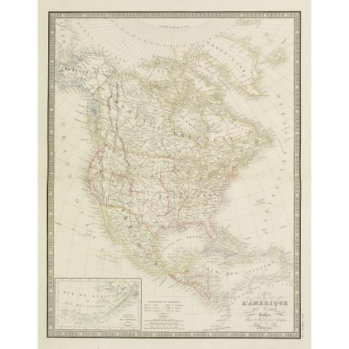 Old map image download for Carte de l'Amerique du Nord...