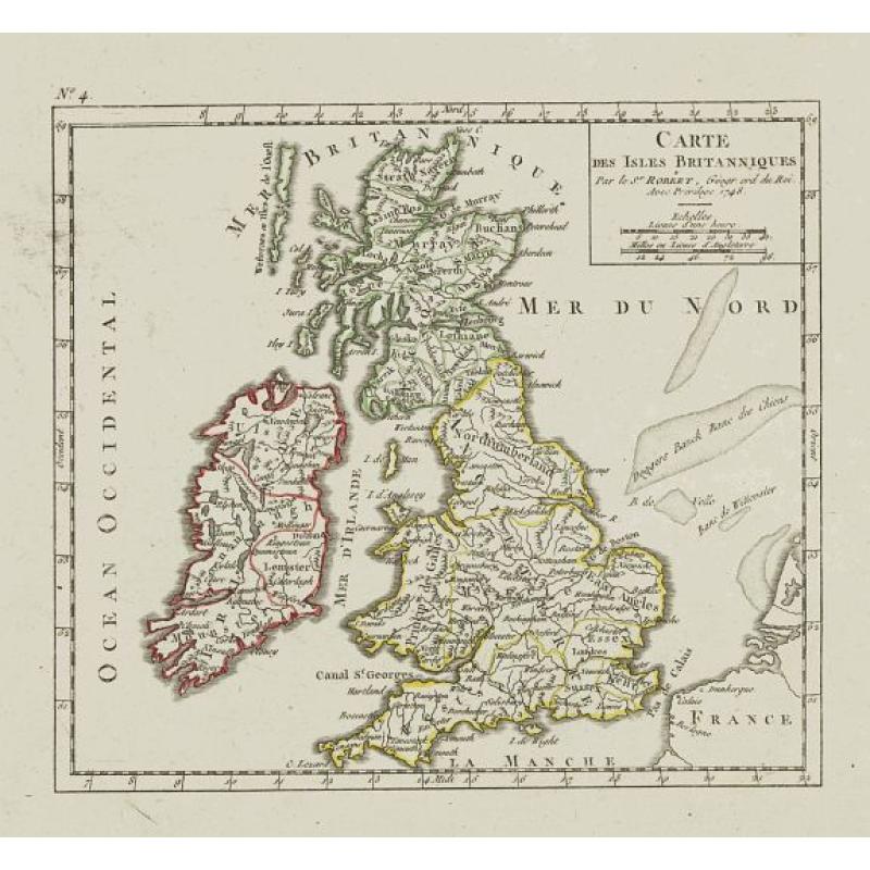 Carte des Isles Britanniques.