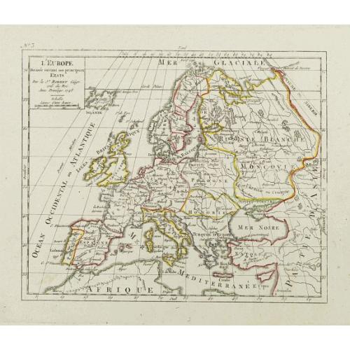 Old map image download for L'Europe. Divisée suivant ses principaux Etats.