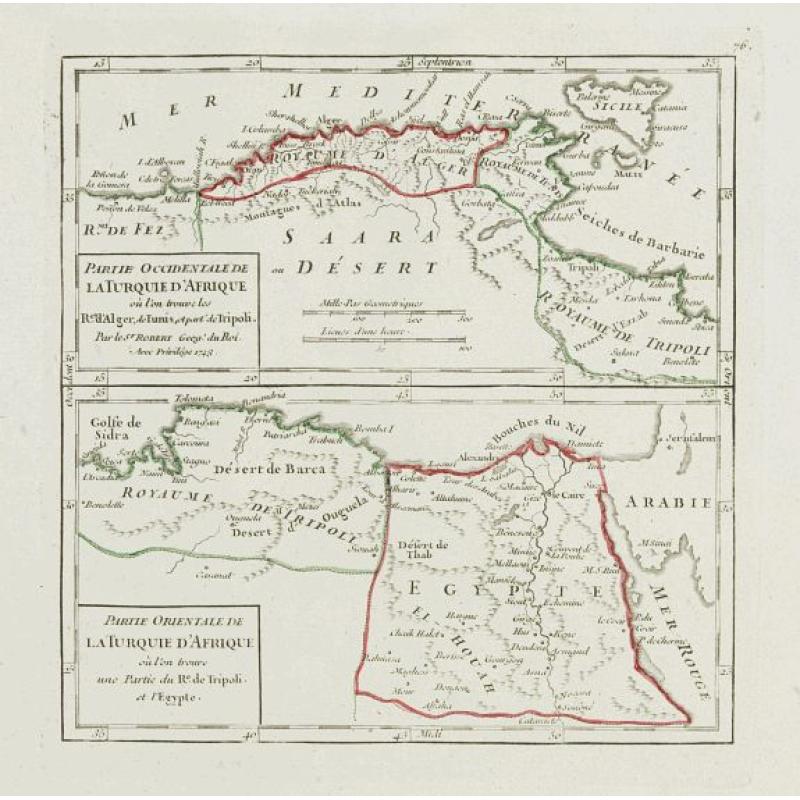 Partie Occidentale de la Turquie d'Afrique.. / Partie Orientale de la Turquie d'Afrique..