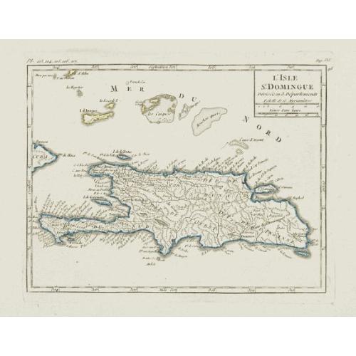 Old map image download for L'Isle St. Domingue.