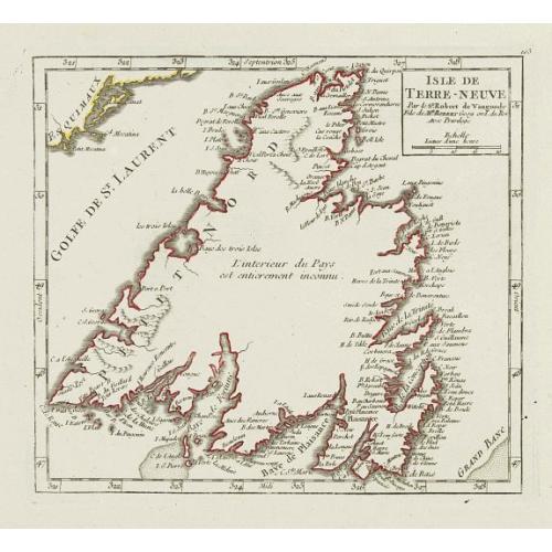 Old map image download for Isle de Terre-Neuve.