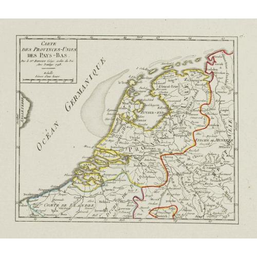 Old map image download for Carte des Provinces-Unies des Pays-Bas.