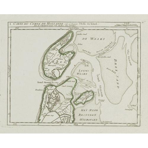 Old map image download for I. Carte du Comté de Hollande où se trouve l'Isle de Texel.