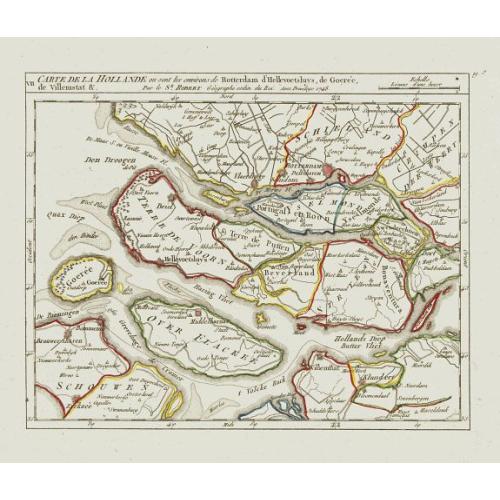 Old map image download for VII. Carte de la Hollande ou sont les environs de Rotterdam..