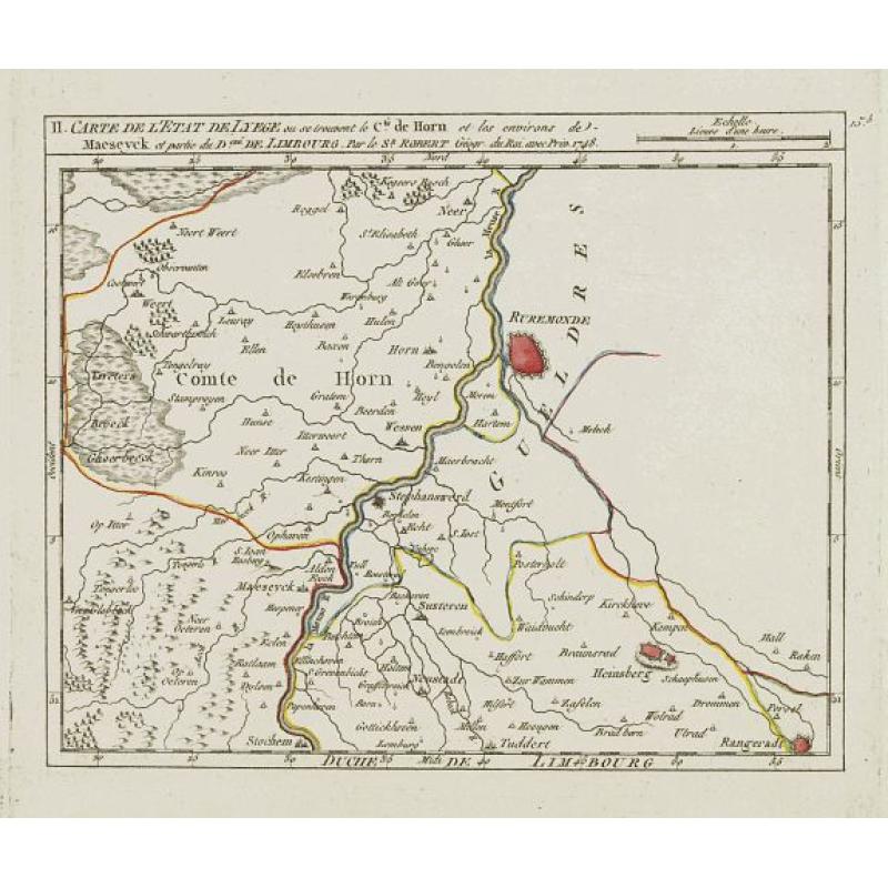 II. Carte de l'Etat de Lyege.. et partie du D.ché de Limbourg.