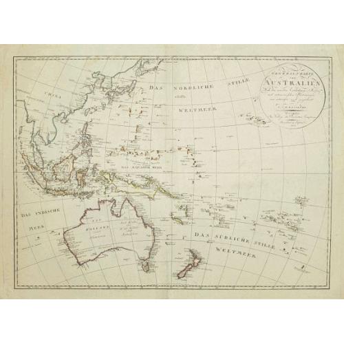 Old map image download for General charte von Australien Nachdem neusten Entdeckungs Reisen..