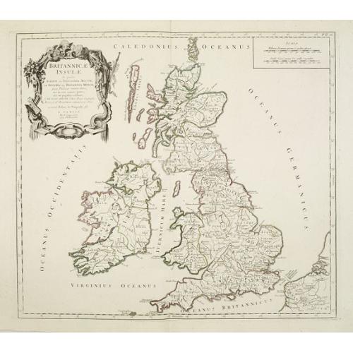 Old map image download for Britannicae Insulae in quibus Albion.. Et Ivernia..