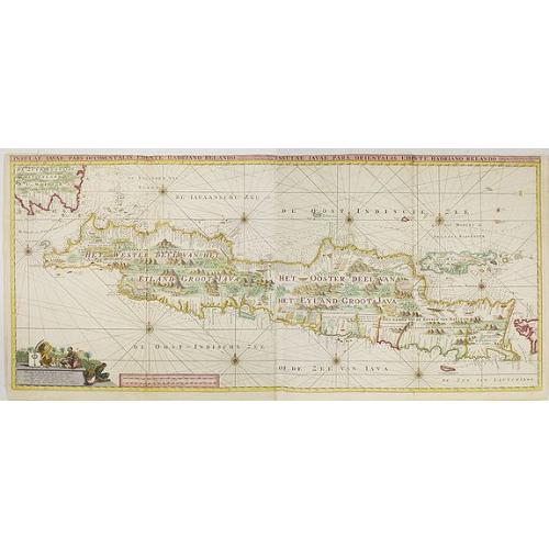 Old map image download for Insulae Java Pars Occidentalis Edente Hadriano Relando. . .