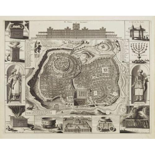 Old map image download for Jerusalem