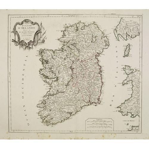 Old map image download for Royaume d'Irelande.. et subdivisé en Comtés.