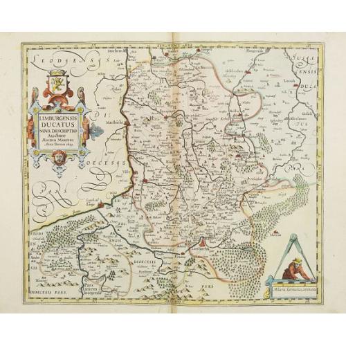 Old map image download for Limburgensis Ducatus Nova Descriptio.