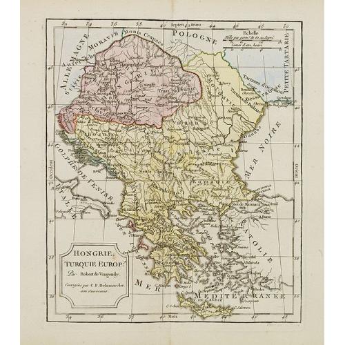 Old map image download for Hongrie, Turquie Europe..