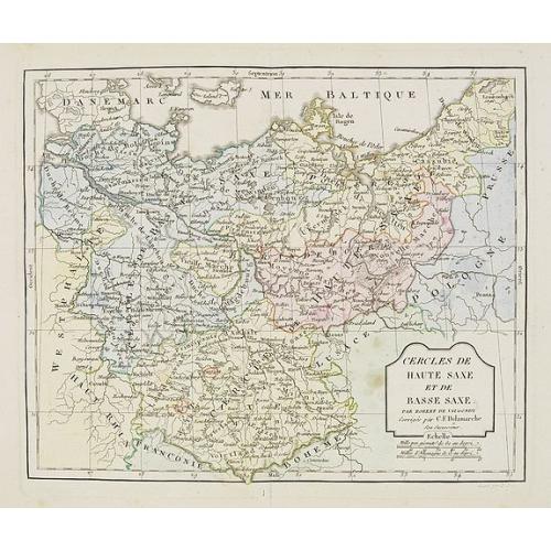 Old map image download for Cercle de Haute Saxe et de Basse Saxe. . .