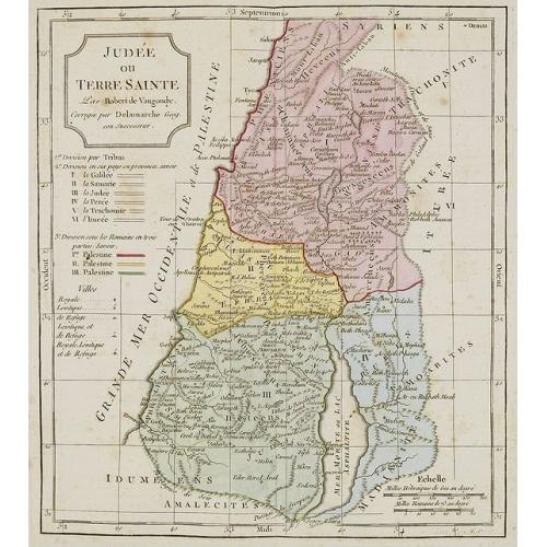 Old map image download for Judée ou Terre Sainte.