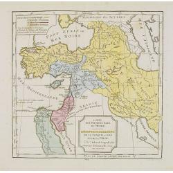 Carte des Premiers Ages du Monde. Géographie Ecclésiastique de la Turquie, d'Asie et de la Perse.