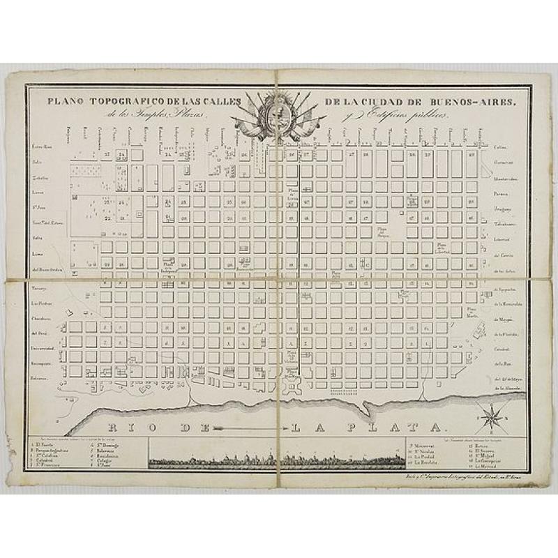 Plano Topografico de las Calles de la Ciudade de Buenos-Aires. . .