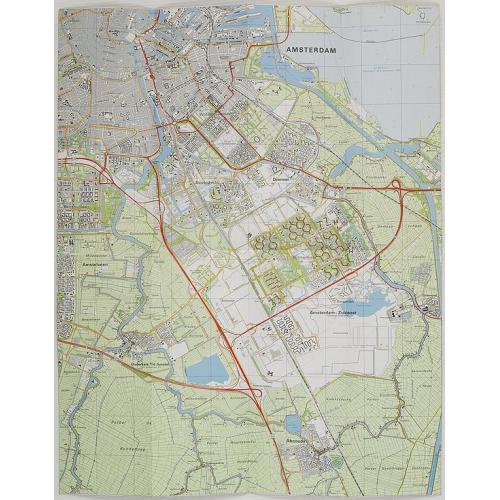 Old map image download for Nederland 1 : 25.000 Blad 25D Amstelveen.