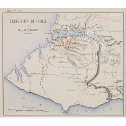 Expédition de Crimée. 1854 Plan de Sébastopol.