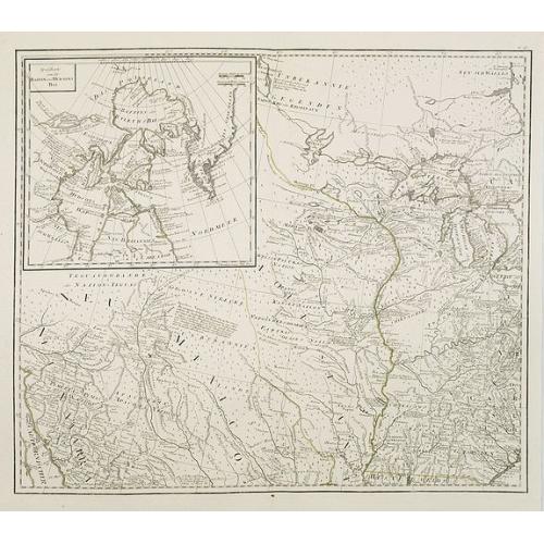 Old map image download for [Map of North West America with Great Lakes region.]