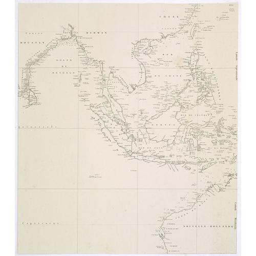 Old map image download for [ South East Asia with the North East coast of Australia ].