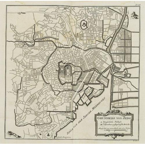 Old map image download for Grundriss von Jedo. . . N°24