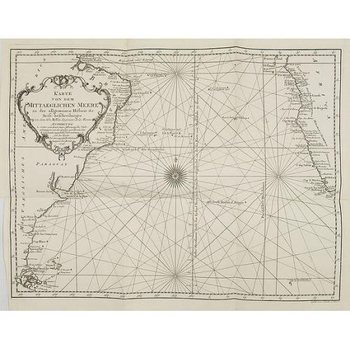 Old map image download for Karte von dem Mittaeglichen Meere zu der allgeinen Historie der Reis-beschreibungen. . .