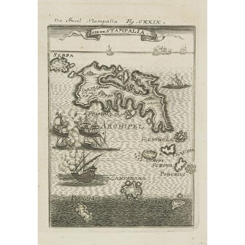 Old map image download for Isle de Stampalia.