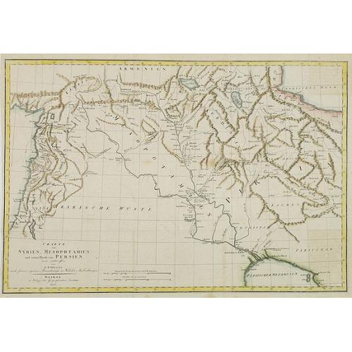 Old map image download for Charte von Syrien, Mesopotamien und einem Theile von Persien. . .