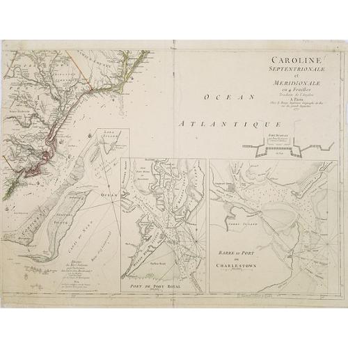 Old map image download for Caroline Septentrionalr et Meridionale en 4 Feuilles . . .