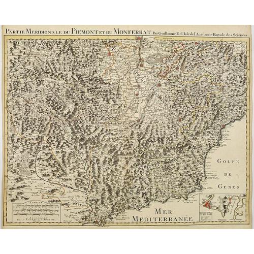 Old map image download for Partie Meridionale du Piemont et du Monferrat . . . plusieurs Cartes..