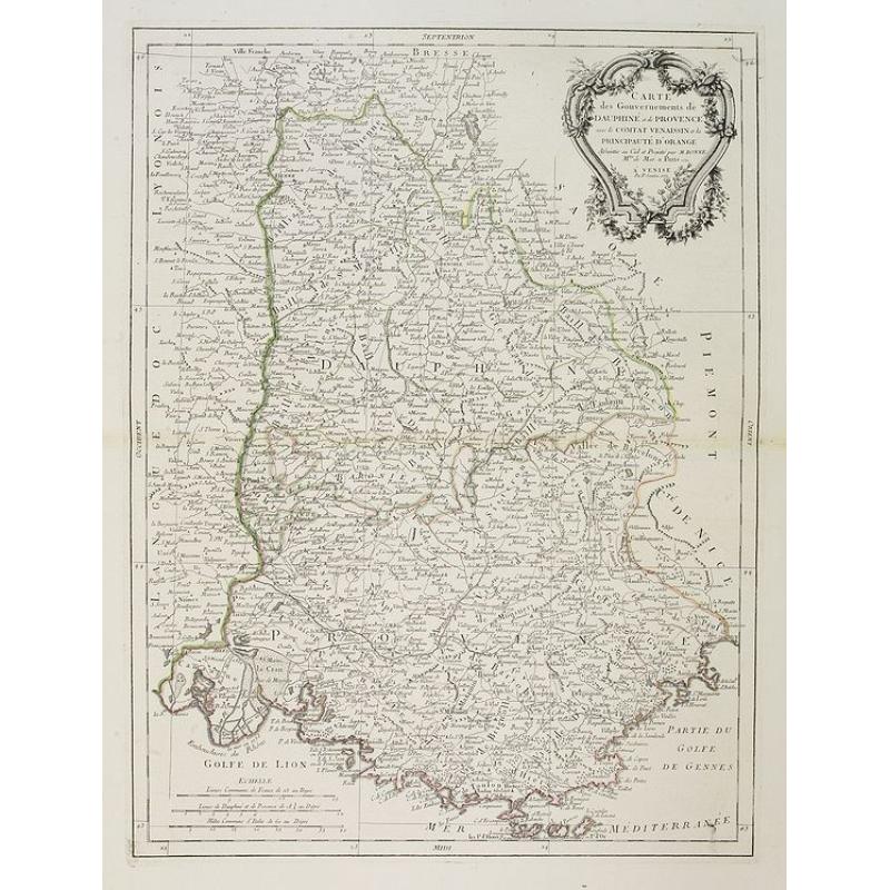 Carte des Gouvernements de Dauphiné et de Province. . .